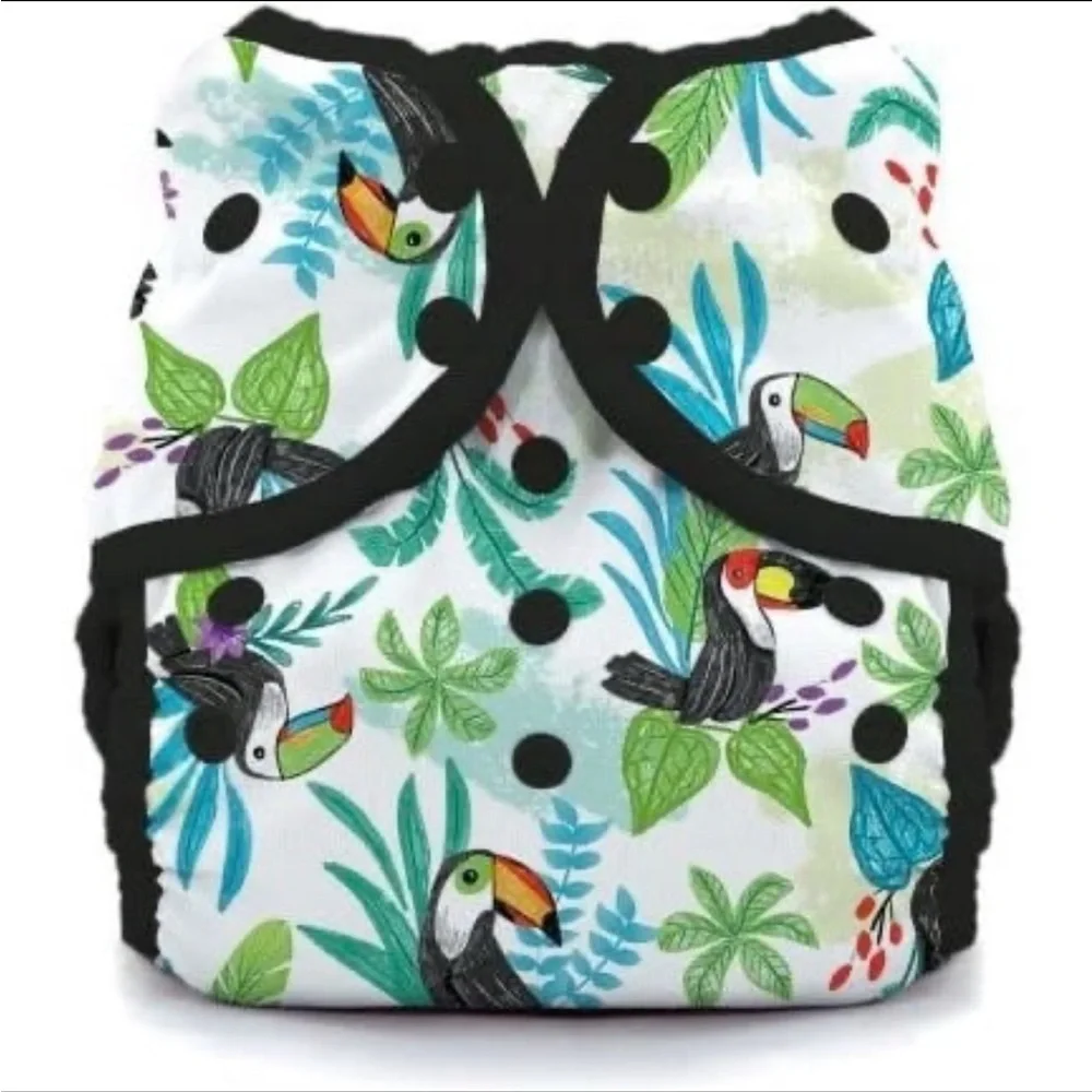 Thirsties Cloth Swim Diaper in Toucan size 2